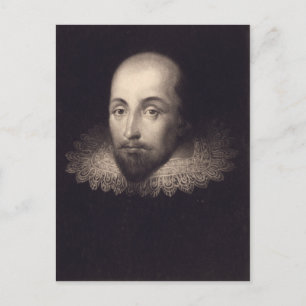 "Porträt von Shakespeare"-Postkarte Postkarte