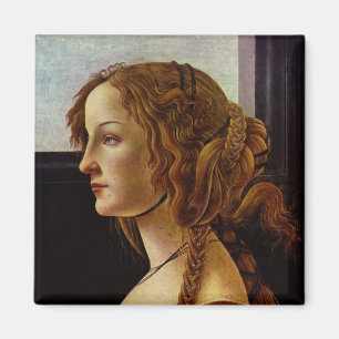 Porträt von Simonetta Vespucci durch Botticelli Magnet