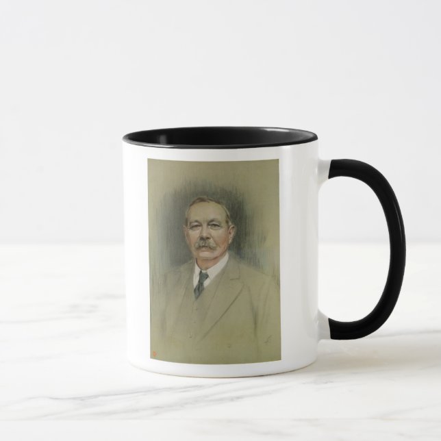 Porträt von Sir Arthur Conan Doyle Tasse (Rechts)