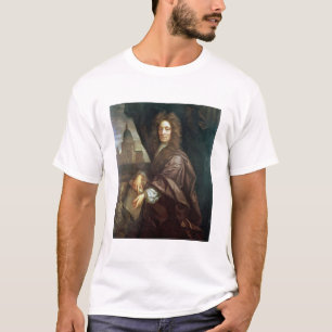 Porträt von Sir Christopher Wren (Öl auf Leinwan T-Shirt