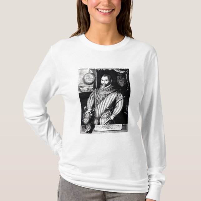 Porträt von Sir Francis Drake T-Shirt (Vorderseite)