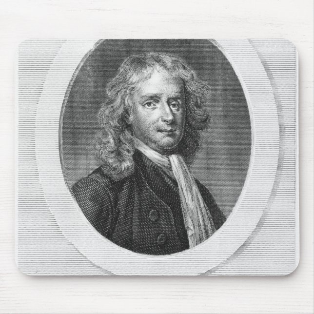 Porträt von Sir Isaac Newton Mousepad (Vorne)