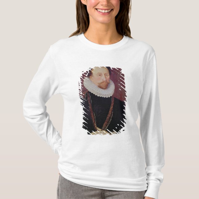 Porträt von Sir John Hawkins 1581 T-Shirt (Vorderseite)