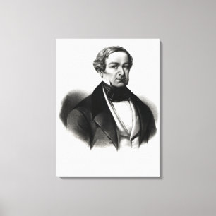 Porträt von Sir Robert Peel Leinwanddruck