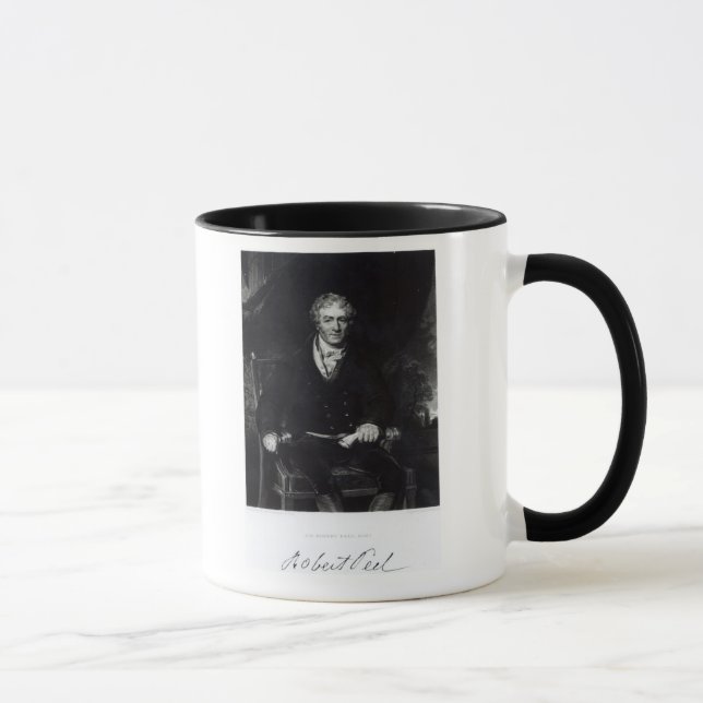 Porträt von Sir Robert Peel Tasse (Rechts)