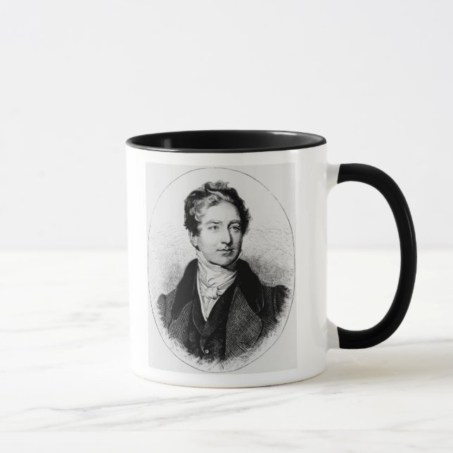 Porträt von Sir Robert Peel Tasse (Rechts)