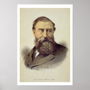 Porträt von Sir Samuel Baker (1821-93) (Farbe Poster