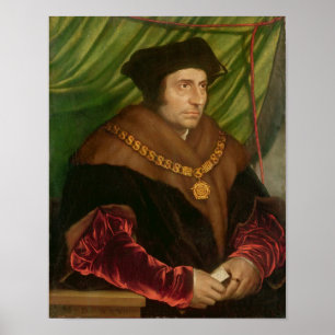 Porträt von Sir Thomas More Poster