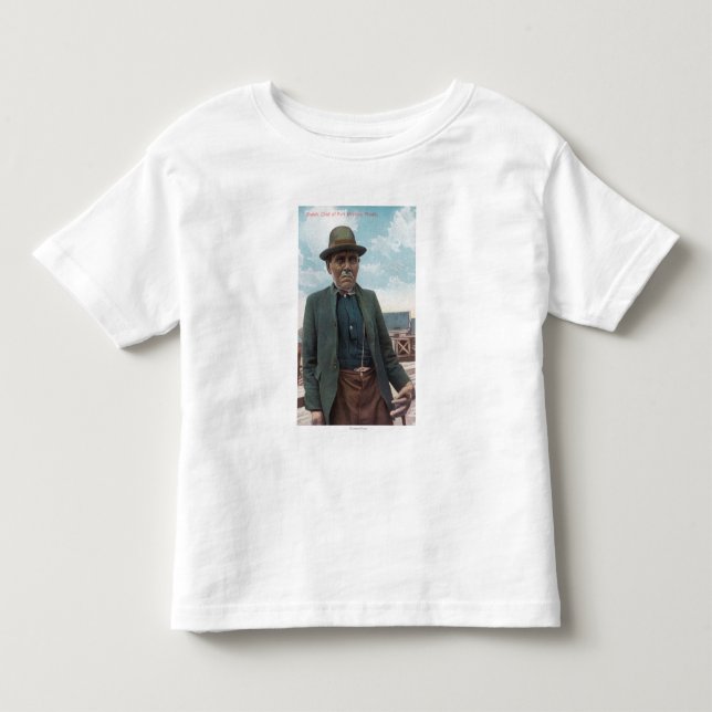 Porträt von Siwash Leiter der Fort-Diskussion Kleinkind T-shirt (Vorderseite)
