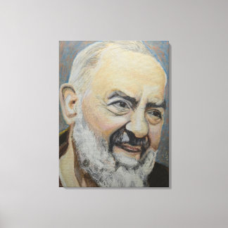 Porträt von St. Padre Pio Leinwanddruck