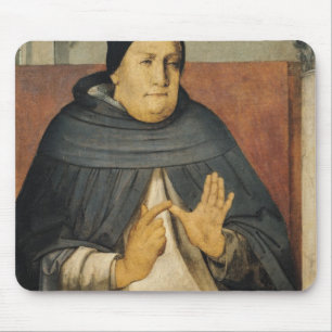 Porträt von St Thomas Thomas von Aquin c.1475 Mousepad