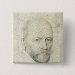 Porträt von St. Vincent de Paul Button