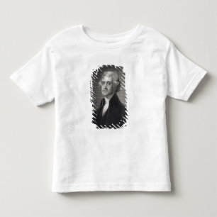 Porträt von Thomas Jefferson, graviert durch Kleinkind T-shirt