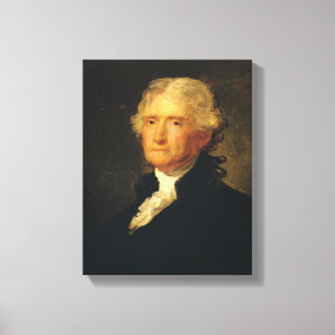 Porträt von Thomas Jefferson Leinwanddruck