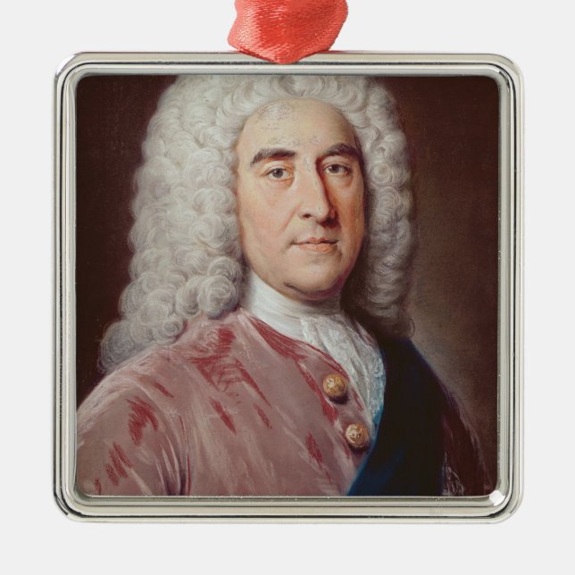 Porträt von Thomas Pelham Holles Ornament Aus Metall (Vorne)