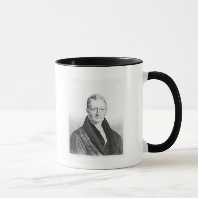 Porträt von Thomas Robert Malthus Tasse (Rechts)