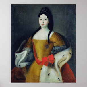 Porträt von Tsarevna Anna Petrovna, 1740s Poster