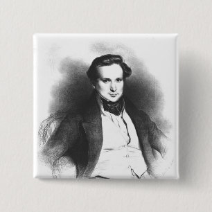 Porträt von Victor Hugo Button