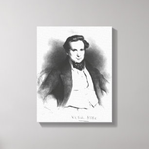 Porträt von Victor Hugo Leinwanddruck