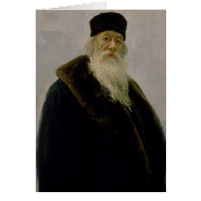 Porträt von Vladimir Vasil'evich Stasov 1900 (Vorne)