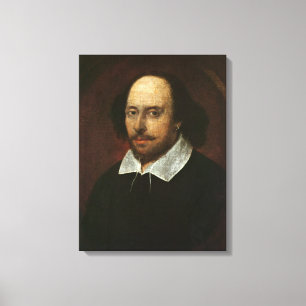 Porträt von William Shakespeare c.1610 Leinwanddruck