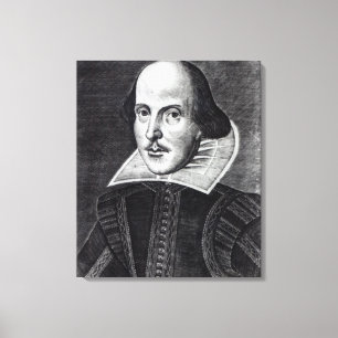 Porträt von William Shakespeare Leinwanddruck