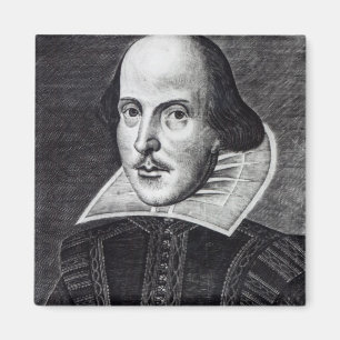 Porträt von William Shakespeare Magnet