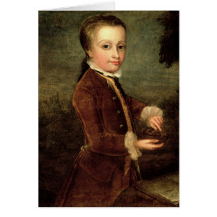 Porträt von Wolfgang Amadeus Mozart alterte