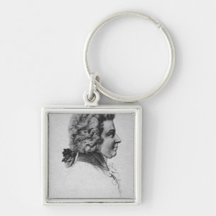 Porträt von Wolfgang Amadeus Mozart Schlüsselanhänger