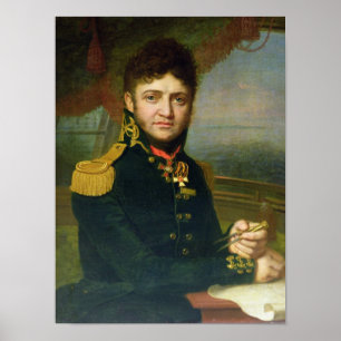 Porträt von Yuri F. Lisyansky, 1810 Poster