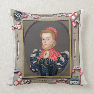 Porträt von Zählung Elizabeth Fitzgerald Kissen