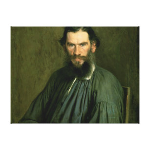 Porträt von Zählungs-Lev Nikolaevich Tolstoy 1873 Leinwanddruck