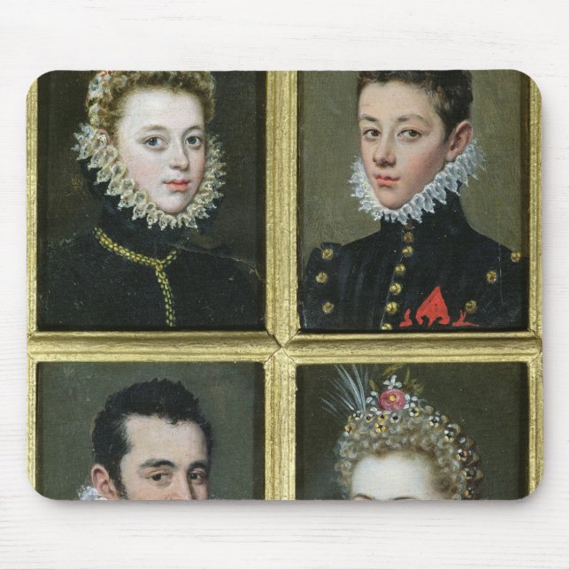 Porträt von zwei Männern und von zwei Frauen Mousepad (Vorne)