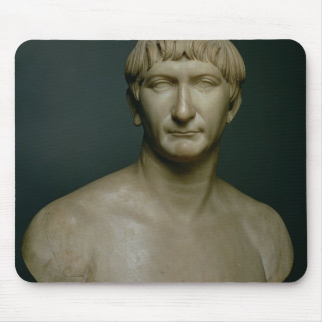 Porträtfehlschlag des Kaisers Trajan (53-117 Mousepad (Vorne)