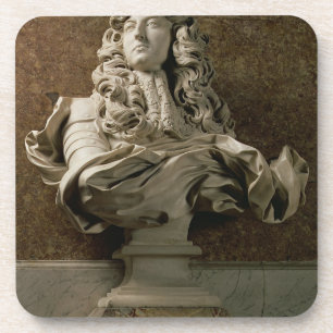 Porträtfehlschlag von Louis XIV (1638-1715), 1665 Getränkeuntersetzer