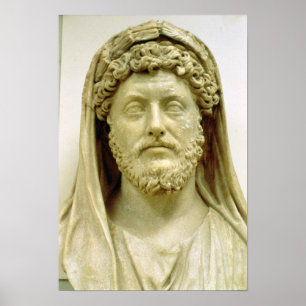 Porträtfehlschlag von Marcus Aurelius Poster
