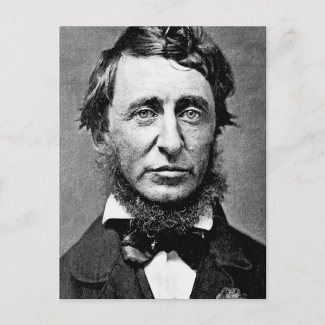 Porträtfotografie von Henry David Thoreau Postkarte (Vorderseite)