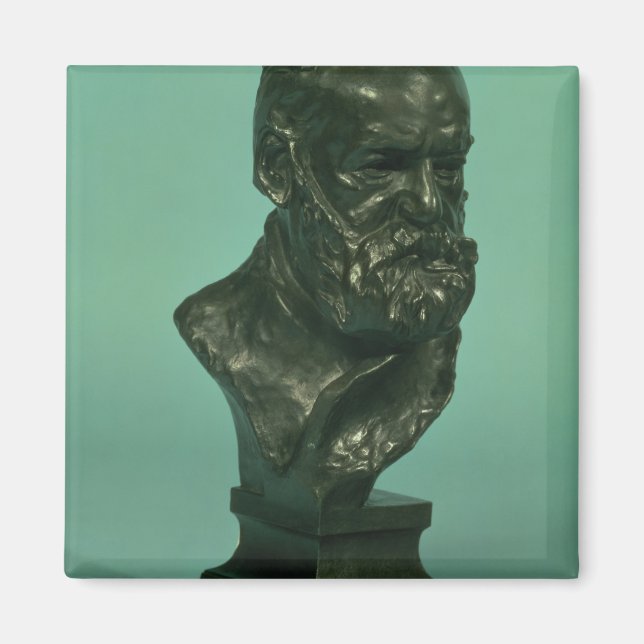 Porträtkopf von Victor Hugo (1802-85) (Bronze) Magnet (Vorne)