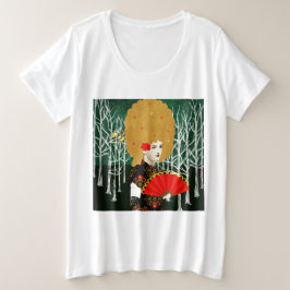 Porträtkunst Große Größe T-Shirt