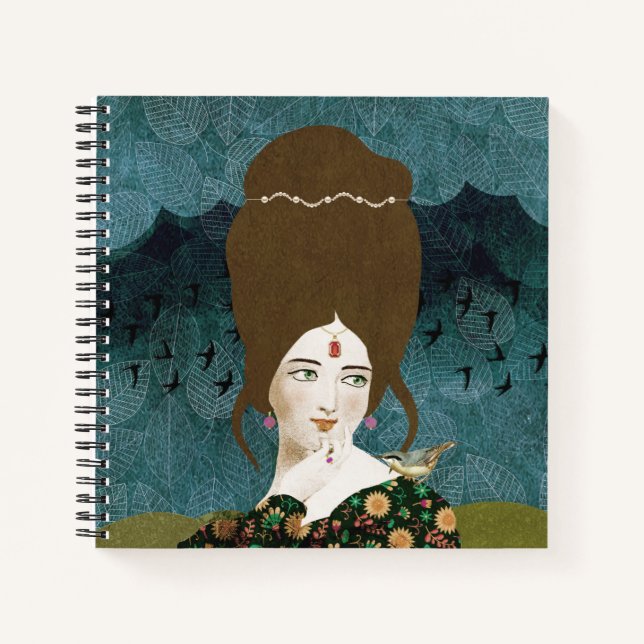 Porträtkunst Notizbuch (Vorderseite)