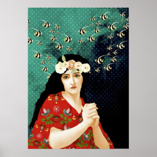 Porträtkunst Poster
