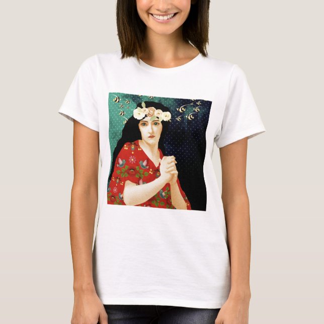 Porträtkunst T-Shirt (Vorderseite)