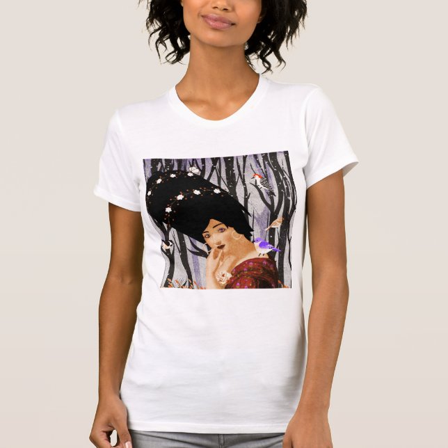 Porträtkunst T-Shirt (Vorderseite)