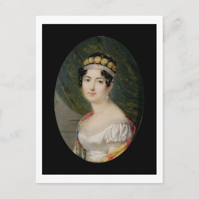 Porträtmalerei der Kaiserin Josephine (1763-1764) Postkarte (Vorderseite)