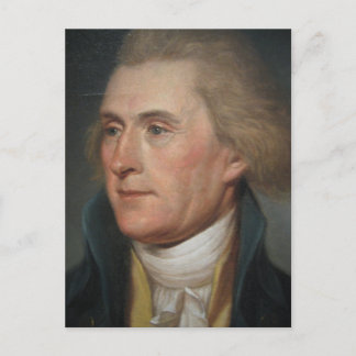 Porträtmalerei von Thomas Jefferson Postkarte