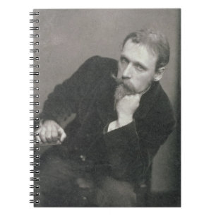 Porträtphotographie von Walter-Kran (1845-1915) Notizblock