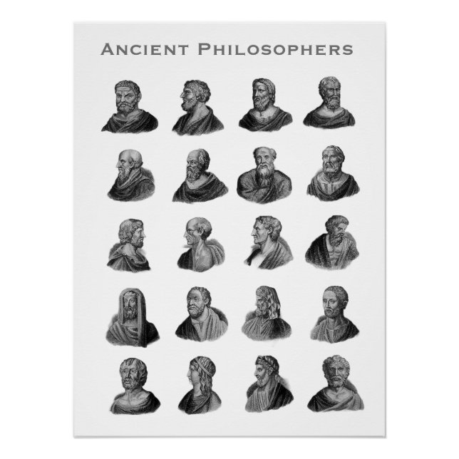 Porträts alter Philosophen Poster (Vorderseite)