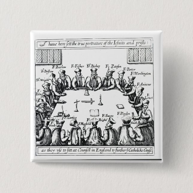 Porträts der Jesuite und der Priester Button (Vorderseite)