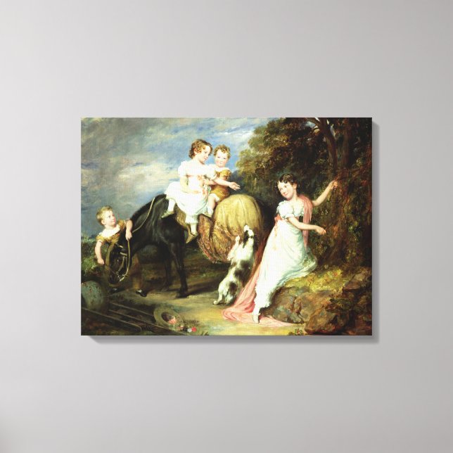 Porträts der Kinder des Rev. Joseph Arkwri Leinwanddruck (Vorderseite)