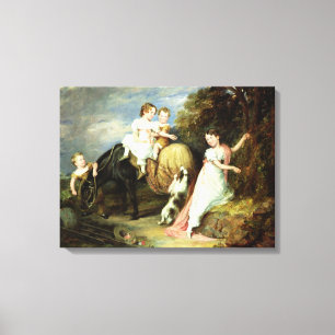 Porträts der Kinder des Rev. Joseph Arkwri Leinwanddruck